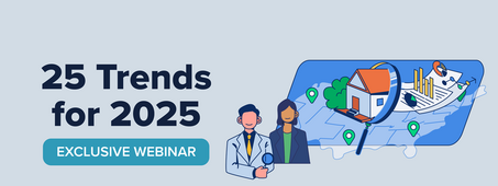 25 trends banner with research illustration